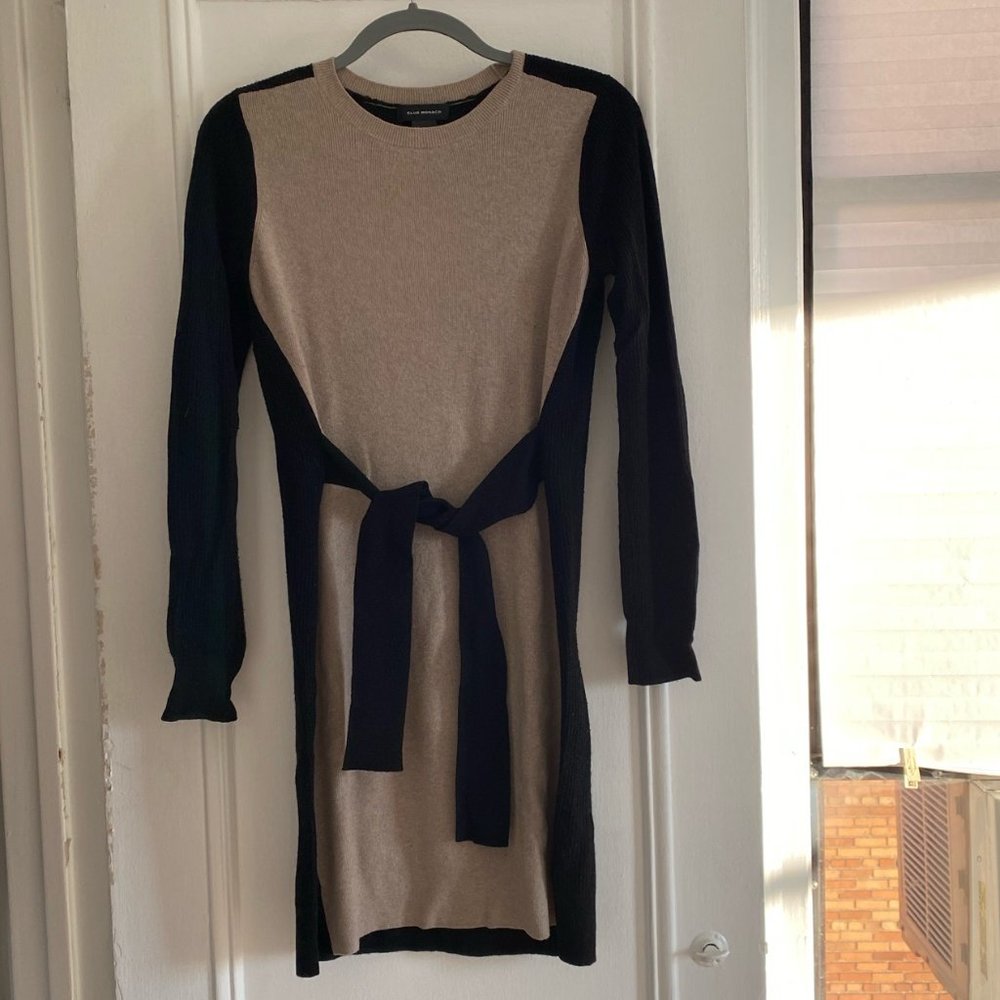 Club Monaco Two-Tone Sweater Dress